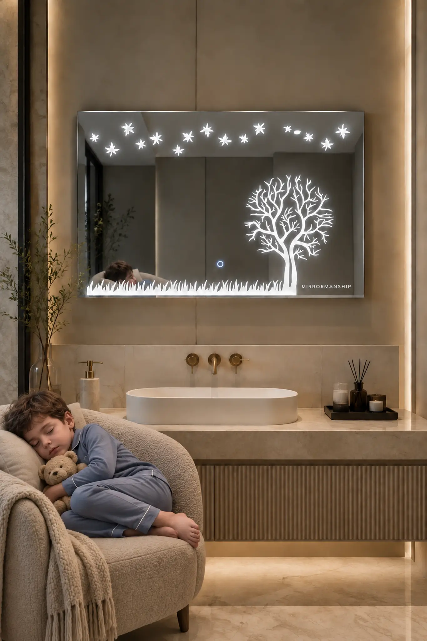 Bedroom lifestyle · Cool / White