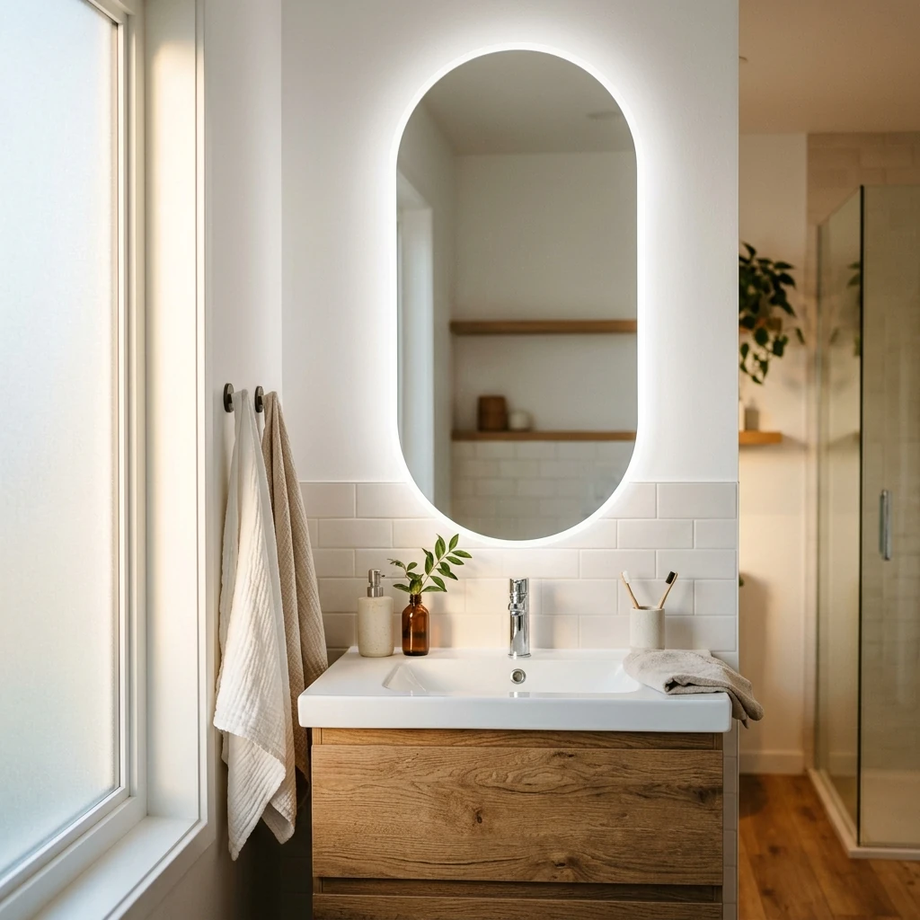 Shape & Room Placement Guide: Capsule vs Arch vs Round — How to Choose the Right LED Mirror for Your Bathroom Vanity